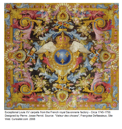 Exceptional Louis XV carpets from the French royal Savonnerie factory